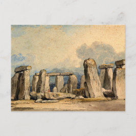 Stonehenge, landschap, schilderij briefkaart
