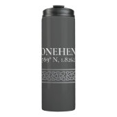 Stonehenge Latitude Longitude Dark Thermosbeker (Voorkant)