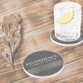 Stonehenge Latitude Longitude Dark Zandsteen Onderzetter