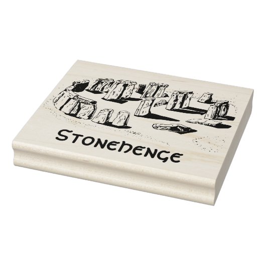 Stonehenge Lijn Kunst Tekening Rubberstempel (Stempel)