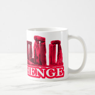 Stonehenge Magenta White Het museum Zazzle geschen Koffiemok