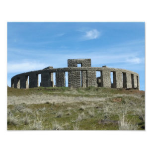 Stonehenge Memorial in Maryhill, WA Foto Afdruk