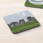 Stonehenge & Moon Ancient Historic Site of Power Bier Onderzetter (Linkerzijde)