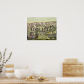 Stonehenge of een cirkelvormige tempel van de druï poster (Keuken)