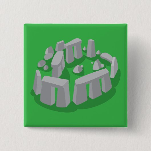 Stonehenge of England Vierkante Button 5,1 Cm (Voorkant)