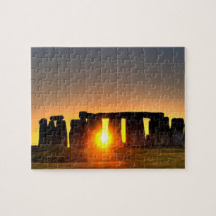 Stonehenge, oud antieke voorhistorisch monument. legpuzzel
