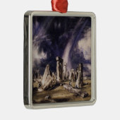 Stonehenge (oud neolithisch monument) metalen ornament (Rechts)