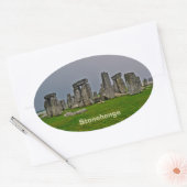 Stonehenge Oude historische site van macht Ovale Sticker (Envelop)