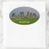 Stonehenge Oude historische site van macht Ovale Sticker (Tas)
