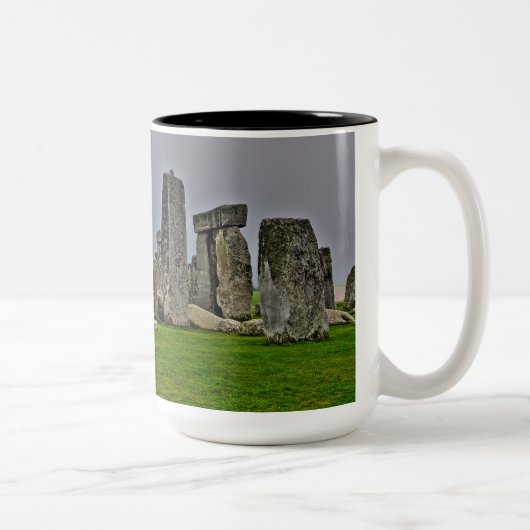 Stonehenge Oude historische site van macht Tweekleurige Koffiemok (Rechts)