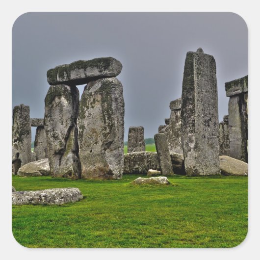 Stonehenge Oude historische site van macht Vierkante Sticker (Voorkant)