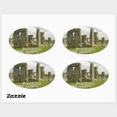 Stonehenge Ovale Sticker (Vel)