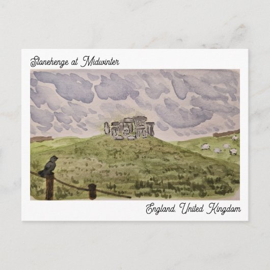 Stonehenge Postcard Briefkaart (Voorkant)