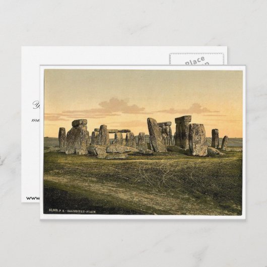 Stonehenge, Salisbury, Engeland, zeldzame Photochr Briefkaart (Voorkant / Achterkant)