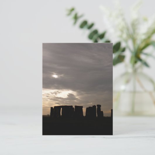 Stonehenge Silhouette Briefkaart (Staand voorkant)