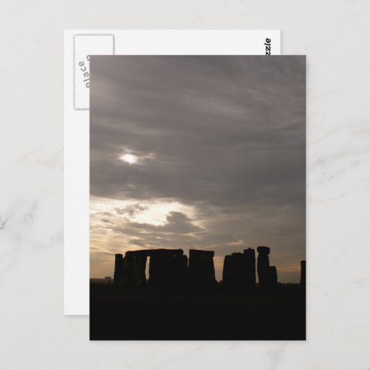 Stonehenge Silhouette Briefkaart (Voorkant / Achterkant)