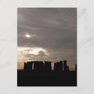 Stonehenge Silhouette Briefkaart