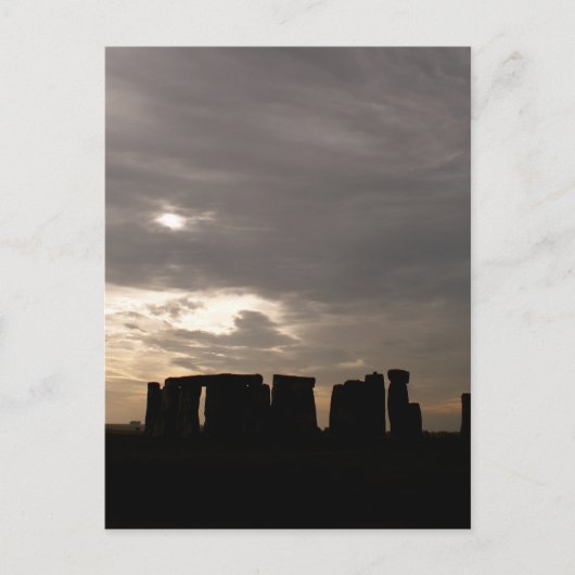 Stonehenge Silhouette Briefkaart (Voorkant)