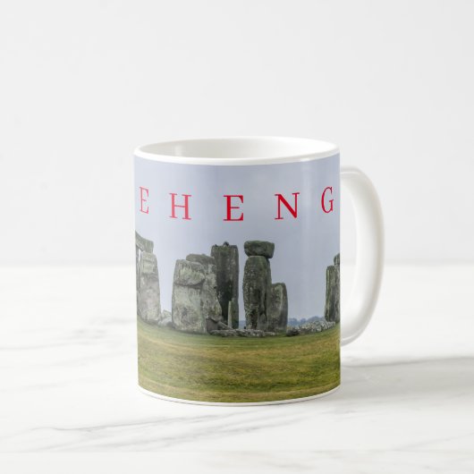 Stonehenge souvenir mok (Voorkant rechts)