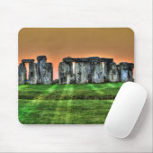 Stonehenge Standing Stones nabij Zonsondergang Muismat (Met muis)