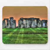 Stonehenge Standing Stones nabij Zonsondergang Muismat (Voorkant)