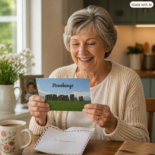 Stonehenge Steenkring Engeland Personaliseer Briefkaart