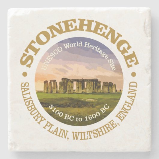Stonehenge Stenen Onderzetter (Voorkant)