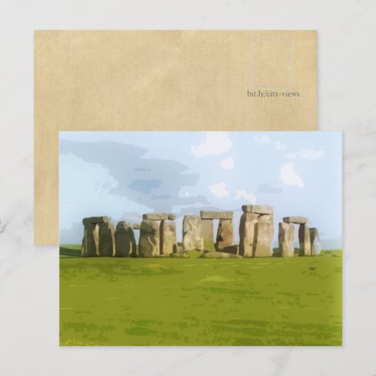 Stonehenge Stone Cirument Briefkaart (Voorkant / Achterkant)