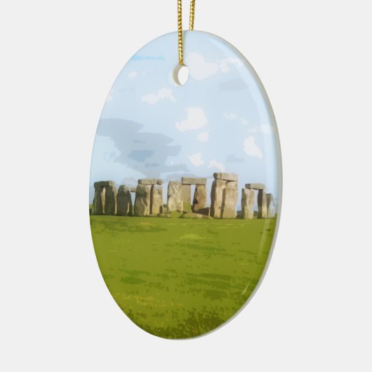Stonehenge Stone Cirument Keramisch Ornament (Links)