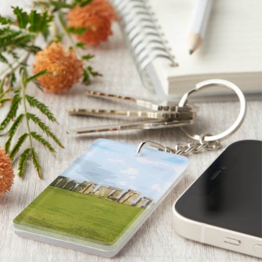 Stonehenge Stone Cirument Sleutelhanger (Voorkant Rechts)