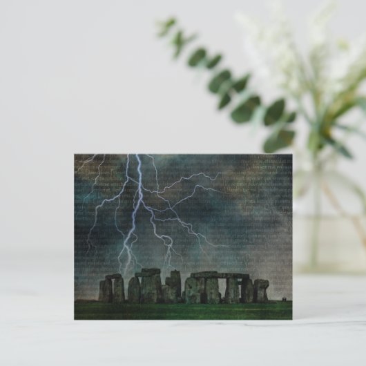 Stonehenge-Storm Briefkaart (Staand voorkant)