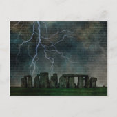 Stonehenge-Storm Briefkaart (Voorkant)