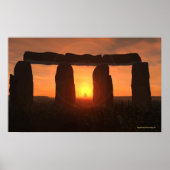 Stonehenge Sunrise Poster (Voorkant)