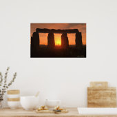 Stonehenge Sunrise Poster (Keuken)