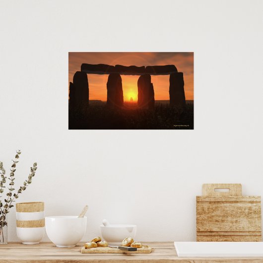 Stonehenge Sunrise Poster (Keuken)