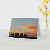 Stonehenge Sunset Kaart (Gele Bloem)
