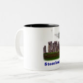 Stonehenge Tweekleurige Koffiemok (Voorkant links)