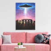 Stonehenge UFO Canvas Afdruk (Insitu (Woonkamer))