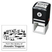 Stonehenge “Uit de bibliotheek van” Boeknaam  Zelfinktende Stempel (In situ)