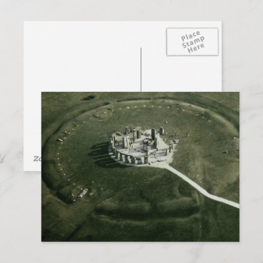 Stonehenge uit de lucht briefkaart (Voorkant / Achterkant)