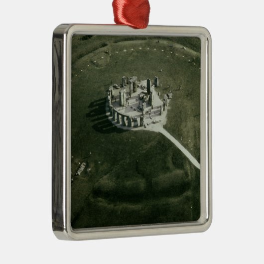 Stonehenge uit de lucht metalen ornament (Rechts)