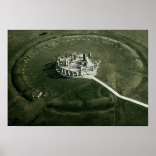 Stonehenge uit de lucht poster