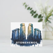 Stonehenge, United Kingdom Watercolor Briefkaart (Staand voorkant)