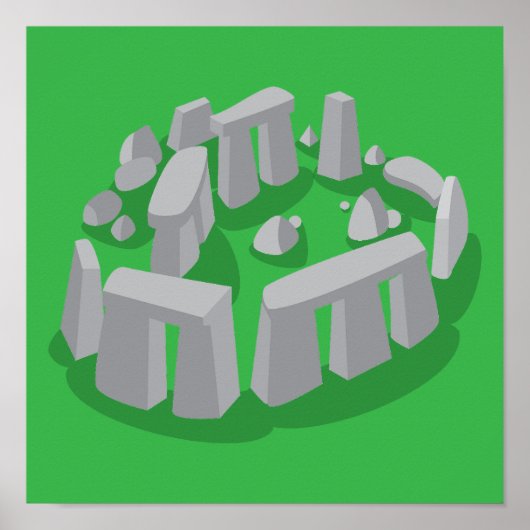 Stonehenge van Engeland Poster (Voorkant)