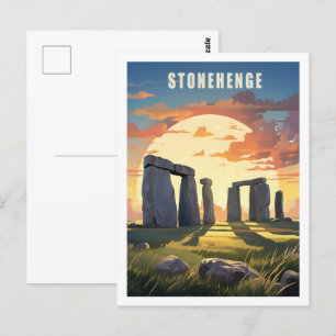 Stonehenge Verenigd Koninkrijk Beroemde reisplaats Briefkaart