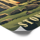 Stonehenge Verenigd Koninkrijk Beroemde reisplaats Poster (Hoek)