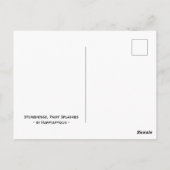 Stonehenge, verfspatten ansichtkaart briefkaart (Achterkant)