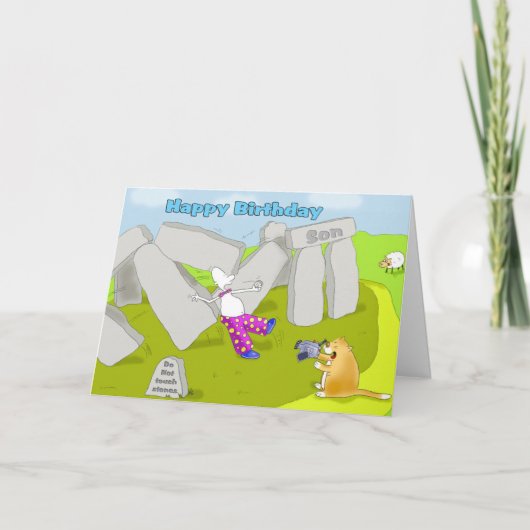 stonehenge verjaardagszoon kaart (Voorkant)