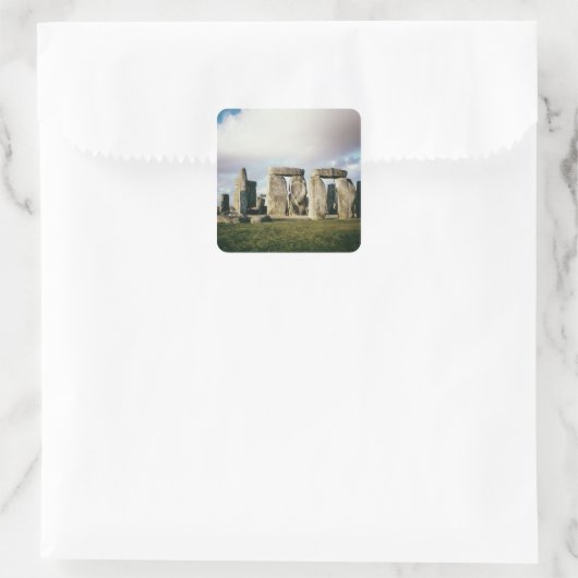 Stonehenge Vierkante Sticker (Tas)