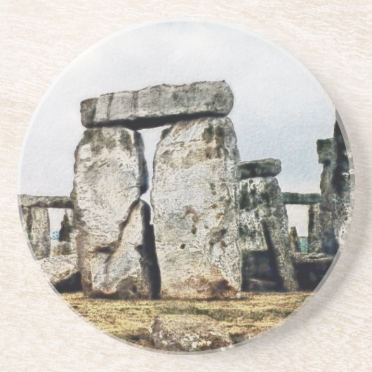 Stonehenge Waterverf Art Onderzetter (Voorkant)